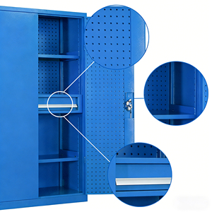 <span class=keywords><strong>Armoire</strong></span> de rangement métallique multi-usages, établi en acier robuste pour applications industrielles et commerciales - Product Image 3