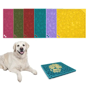 Lick <strong>Mat</strong> for Dogs and <strong>Cats</strong> OEM Dog Lick <strong>Mat</strong> Solid Foldable Silicone Dog Lick <strong>Mat</strong> Modern Bowl Squares Shape for Pets Feeding <strong>Cats</strong> - Product Image 4