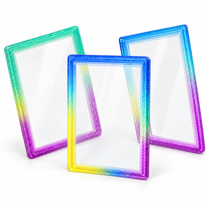Nouvelle plaque arrière en TPU à couleur dégradée et pailletée, protection antichoc pour carte gradée avec fermeture à clip - Product Image 1