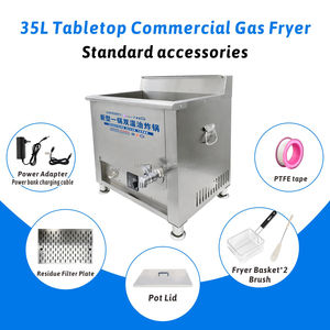 Nouvelle friteuse professionnelle en acier inoxydable au GPL, type géant pour l'extérieur, haute performance pour la restauration et les <span class=keywords><strong>food</strong></span> trucks - Product Image 5