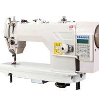 Machine à coudre industrielle automatique à point noué simple, entraînement direct, programmable, avec moteur métallique, pour sacs à main