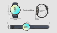 Jam Tangan Pintar DM82 1.75 Inci AMOLED 4G Kamera Putar GPS Android 8.1 Baterai 1520mAh Smartwatch Olahraga