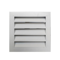Grille d'aération extérieure industrielle moderne en alliage d'aluminium, résistante aux intempéries, à lame fixe, 45 lames, fournie directement par l'usine