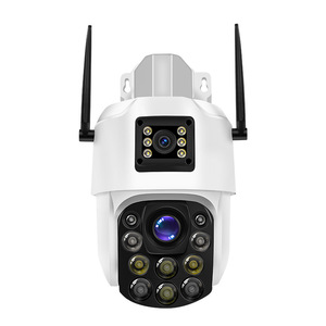 Caméra de surveillance extérieure sans fil OKAM WIFI 4G, dôme CMOS <span class=keywords><strong>360</strong></span>° panoramique/inclinaison, audio bidirectionnel, vision nocturne HD pour étang à poissons, verger - Product Image 1