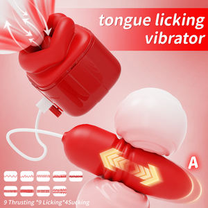Vibrador de Lengua Grande 3 en 1 para Estimulación del Clítoris, Silicona Médica, Recargable por USB, Resistente al Agua IPX7 - Product Image 5