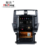 Écran tactile Android 13 de 13,6 pouces 4/64G 8/128 Go pour Toyota Prado 2010-2013, navigation GPS, lecteur DVD de voiture avec 4G