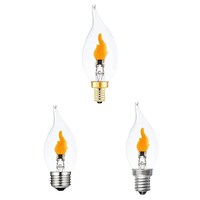 Bombillas LED con Efecto de Llama AC110V 220V E12 E14 E26 E27, Bombillas con Efecto de Llama Parpadeante, Efecto de Fuego Más Realista, Lámparas de Vela Candelabro