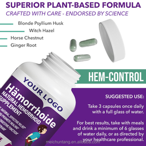 Kapsul Vegan Psyllium Husk Capsules, non-gmo, bebas Gluten, Pembersih usus besar, suplemen serat harian untuk kesehatan usus - Product Image 2