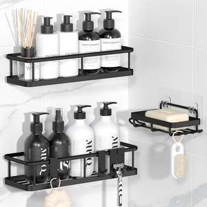Estante de Esquina Moderno de Doble Nivel para Baño, de Plástico y Metal, para Inodoro, Lavabo y Accesorios de Baño, para Sala de Estar - Product Image 1