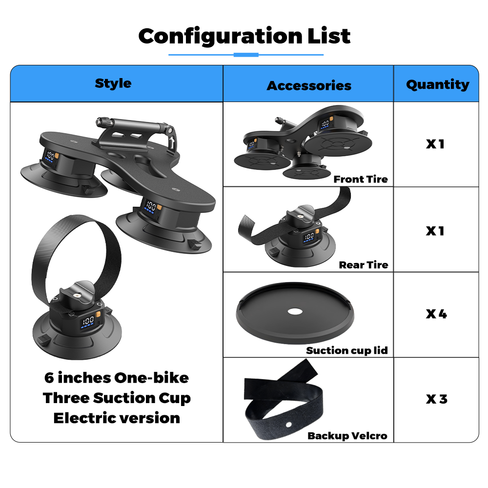 6-Inch Three Suction Cup Electric Series