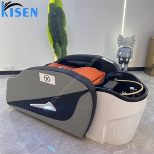 เตียงนวดสระผมแบบปรับเอนได้เต็มที่ ราคาส่งถูกจาก Kisen  รับทำโลโก้ สี แรงดันไฟฟ้า ปลั๊ก และเก้าอี้สำหรับร้านทำผมและสปา - Product Image 2