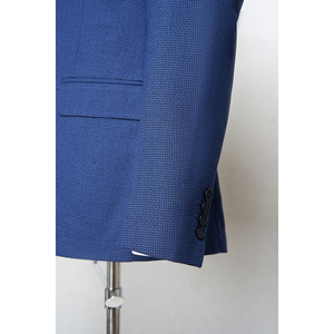 Vestes de <span class=keywords><strong>costume</strong></span> classiques pour hommes DXIAX015S-B5 – Meilleure vente – <span class=keywords><strong>Bleu</strong></span> <span class=keywords><strong>marine</strong></span> à fines rayures – Col en V – Vestes de saison tendance pour hommes - Product Image 3