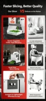 Máquina Cortadora de Vegetales Automática con Cinta Transportadora, Rebanadora Eléctrica, Trituradora y Picadora para Zanahoria, Pepino, Ajo, Jengibre, Cebollino, Frijoles