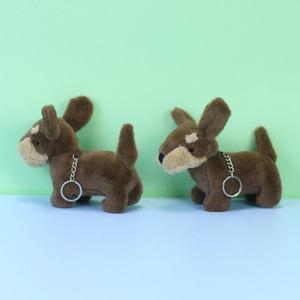 Chất Lượng Cao 14Cm Nhồi Bông <span class=keywords><strong>Dachshund</strong></span> Con Chó Keychain Dễ Thương Nâu Mềm Mini Búp Bê Con Chó Sang Trọng Thú Nhồi Bông Đồ Chơi - Product Image 3