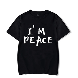T-shirt Vintage Divertente 'I Come in Peace I'm Peace' per Coppie, Manica Corta, Moda Casual Streetwear per Uomo e Donna - Product Image 4