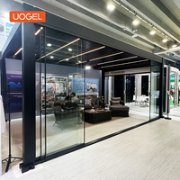 Pergola bioclimatique moderne de luxe UOGEL C7, écologique, certifiée CE, motorisée/manuelle, à lames en aluminium, couleurs personnalisées, volets