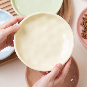 Ceramic <b>Cat</b> Plate & <b>Cat</b> Bowl with Silicone Base Anti-Slip Anti-Tip Pet Food Bowl <b>for</b> <b>Cat</b> Food Canned Food and Snacks - Product Image 2