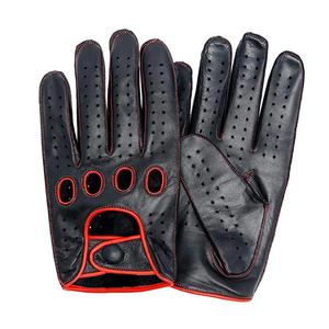 Gants de conduite en cuir de haute qualité Impression de logo personnalisé Gants de sécurité en cuir Gants de conduite OEM avec logo personnalisé - Product Image 1