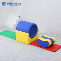 Juego de Bloques de Espuma para Ejercicio Físico y Entrenamiento de Equilibrio para Niños, Equipo de Juegos Interior para Niños, Combinación Libre
