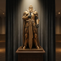 Statue de Porte-Sabre en Fibre de Verre sur Mesure, Taille Réelle, Sculpture à Vendre