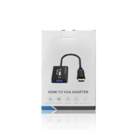 2024 nouveau Design 1080P 60Hz adaptateur HDMI vers VGA, MT-VIKI 23cm Logo personnalisé câble convertisseur HDMI vers VGA