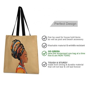 Wholesales Raw Material <b>Canvas</b> Fabric Organic Cotton Tote Folding Shopping Bag - Product Image 2