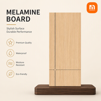 Panneau décoratif en mélamine MDF ODM de qualité supérieure, résistant à l'eau et ignifuge, pour la fabrication de portes