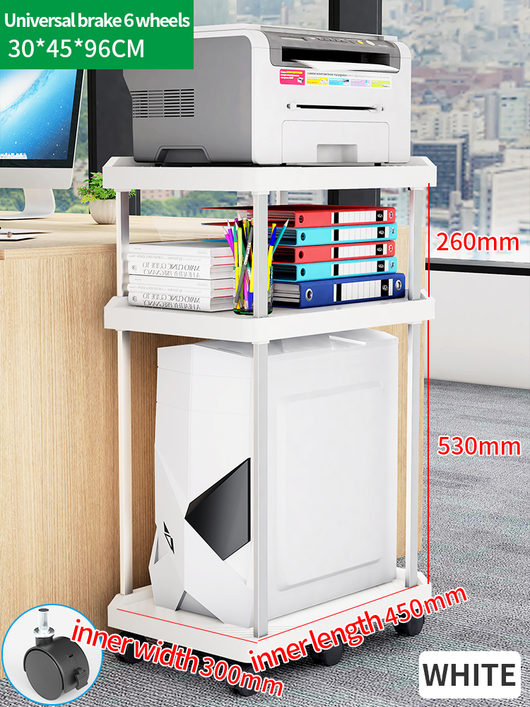 058 B-021 L Blanc 96cm 3 couches 6 roues