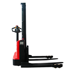 REDDOT Pequeño 1.4ton 1,8 Ton Eléctrico Walkie Pallet Stacker Carretilla elevadora con pierna ancha - Product Image 2