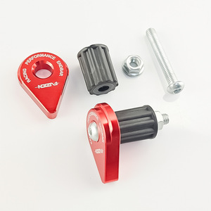 Qiangye Motorcycle Handlebar <b>Plug</b> 6mm Aluminum Alloy Red Black <b>Universal</b> Fit - Product Image 4