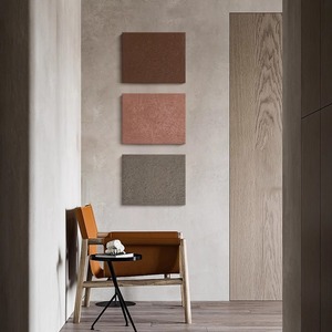 Conjunto de pintura al óleo texturizada de color sólido para decoración de pared de sofá de sala de estar, obra de arte pintada a mano minimalista moderna - Product Image 4