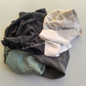 Trapos de limpieza de felpa de algodón 100% de grado A, de alta resistencia, tipo sudadera y camiseta, de colores - Product Image 1