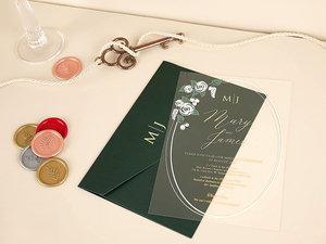 <span class=keywords><strong>Carte</strong></span> dinvitation mariage décoration enveloppe sceau autocollant or pour <span class=keywords><strong>carte</strong></span> de mariage acrylique invitation - Product Image 3