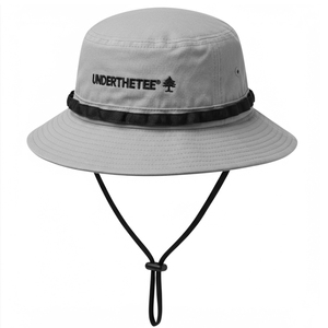 Sombrero de pescador de algodón de diseñador con parche bordado, sombrero de pescador con hilo de ala ancha, sombrero de cubo de playa al aire libre de moda Unisex - Product Image 1