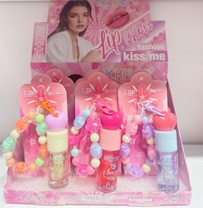 Brillo Labial con Efecto Espejo y Doble Hidratación, con Diseño de Pulsera y Colgante Adorable, para un Acabado Luminoso y Realce del Tono de Piel - Product Image 3