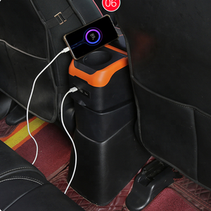 Voiture allemande, multi-couleurs, Double couche coulissant 6 USB, nouveau design en fibre de carbone pu cuir accoudoir de voiture, boîte de console pour <span class=keywords><strong>VW</strong></span> Golf 4/MK 4 - Product Image 3