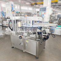 Machine d'étiquetage double face LWT pour bouteilles PCR carrées de morceaux de homard, étiqueteuse avant et arrière pour boîtes de homard grillé