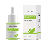 Sérum facial en ampoule Centella Asiatica biologique naturelle de marque privée OEM pour réparer les soins de la peau sensible à l'acné