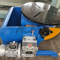 Table de travail de soudage motorisée inclinable et rotative, manipulateur avec mandrin traversant et télécommande sans fil