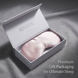 Wholesale Custom Logo 100% Mulberry Silk Eye Soft Breathable European Style Night Sleep Mask Set - Product Image 3