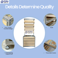 Présentoir à carreaux en contreplaqué marin avec cadre en profilé aluminium pour salle d'exposition de pierre de quartz, armoire de rangement d'échantillons grande capacité