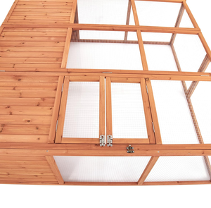 Eco-friendly Modern Solid Wood Outdoor Pet Rabbit Run Weather-resistant Portable Small Animal Playpen Chicken Guinea Pig Ferret - Product Image 4