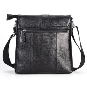 Sac bandoulière multifonctionnel en cuir pleine fleur véritable pour <span class=keywords><strong>homme</strong></span>, idéal pour documents et argent, style décontracté - Product Image 2