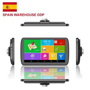 스페인 창고 DDP 자동차 DVR 9 인치 안드로이드 6.0 1G/16G 대시 캠 전체 1080P 비디오 레코더 카메라 GPS 트럭 차량 네비게이션