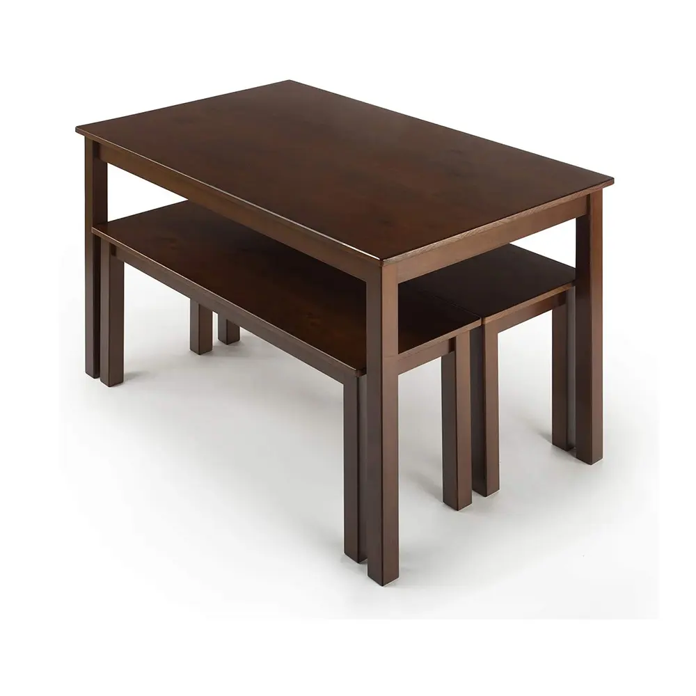 Zeitgenössischer Luxus Modernes einfaches Design Küche Esszimmer möbel Holz Holz Esstisch und Stuhl Set