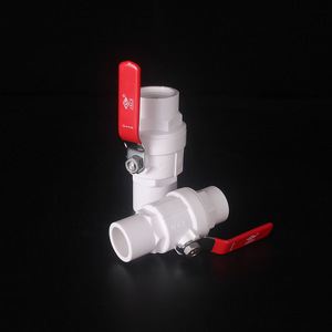 <span class=keywords><strong>Vanne</strong></span> à boisseau sphérique ERA en <span class=keywords><strong>PVC</strong></span>/UPVC pour eau à haute température, poignée en acier inoxydable, personnalisable OEM, garantie <span class=keywords><strong>50</strong></span> ans, pression moyenne - Product Image 2
