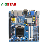 Mini-atx Motherboard industri Intel Haswell H81 Chip LGA1150 I3 I5 I7 CPU 16G DDR3 HDMI1 VGA Win7/8 Linux-Panel PC baru