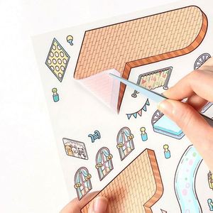 Pegatina 3D de PVC hecha a mano, tamaño grande, escena tridimensional para decoración DIY de casa completa, paisaje cálido y acogedor para álbumes de recortes. - Product Image 4