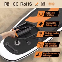 High Pressure air Pump LED Screen Inflation Deflation air Pump Inflatable Raft air Pump for SUP Board Air Mattress Tent Car Tire