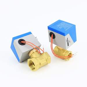 Vanne à boisseau sphérique électrique bidirectionnelle en laiton DN15-25 pour climatisation centralisée et remplacement de vanne solénoïde de chauffe-eau - Product Image 2